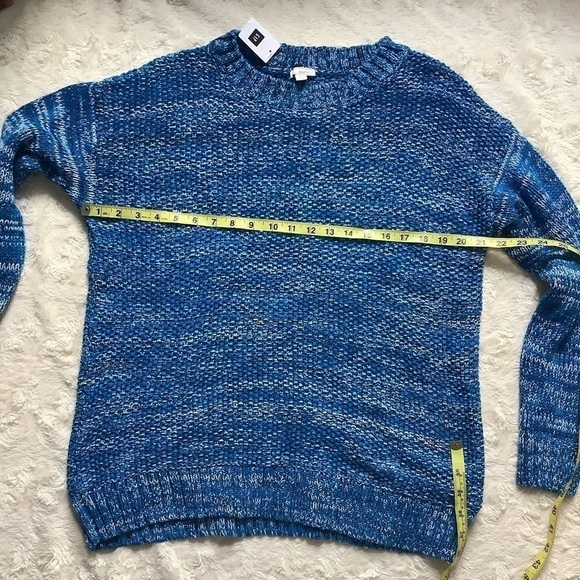 GAP Blue/White Marbled Sweater Size Large - Picture 5 of 5